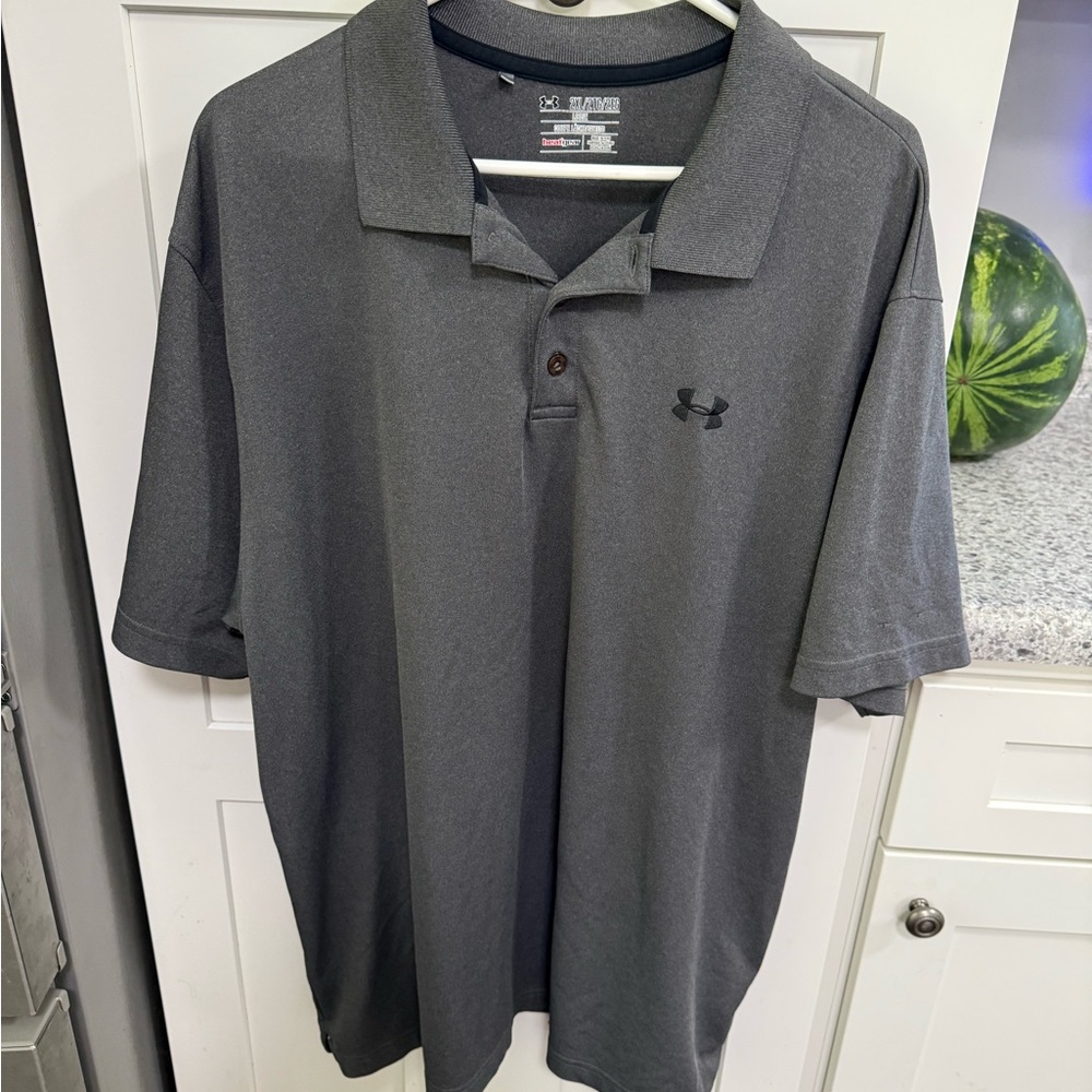Under Armour Men’s Charcoal Gray Performance Polo